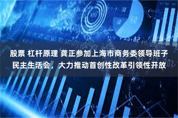 股票 杠杆原理 龚正参加上海市商务委领导班子民主生活会，大力推动首创性改革引领性开放